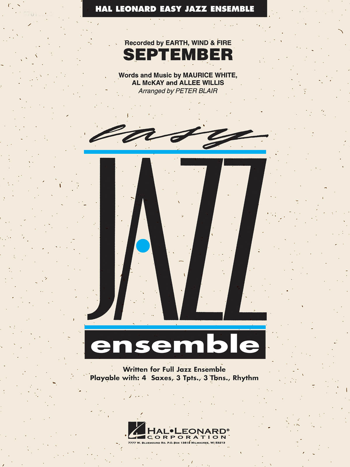 Earth  Wind & Fire: September: Jazz Ensemble: Score