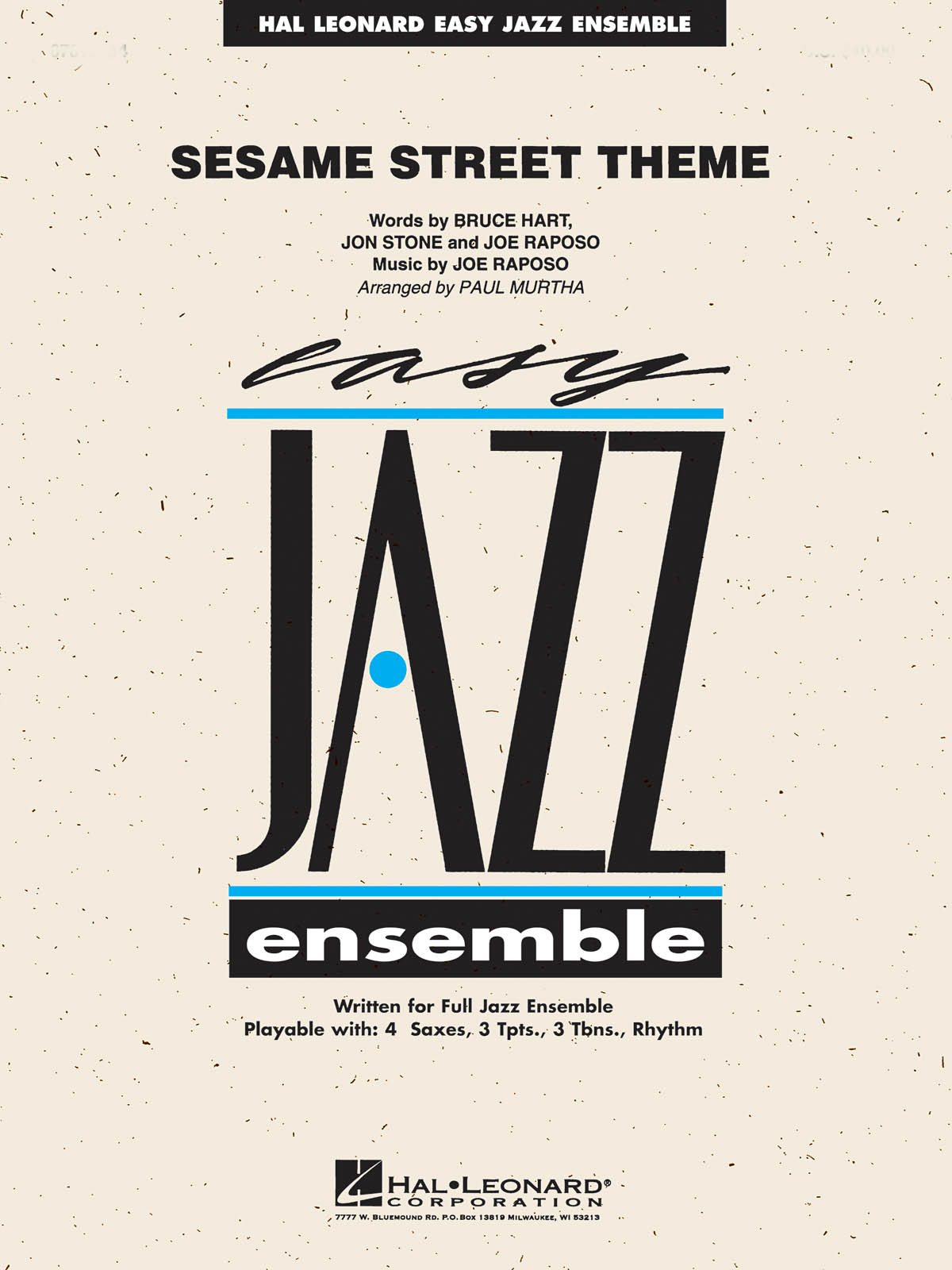Sesame Street Theme: Jazz Ensemble: Score  Parts & Audio
