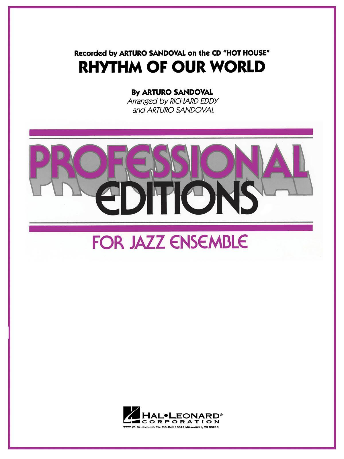 RHYTHM OF OUR WORLD: Jazz Ensemble: Score & Parts
