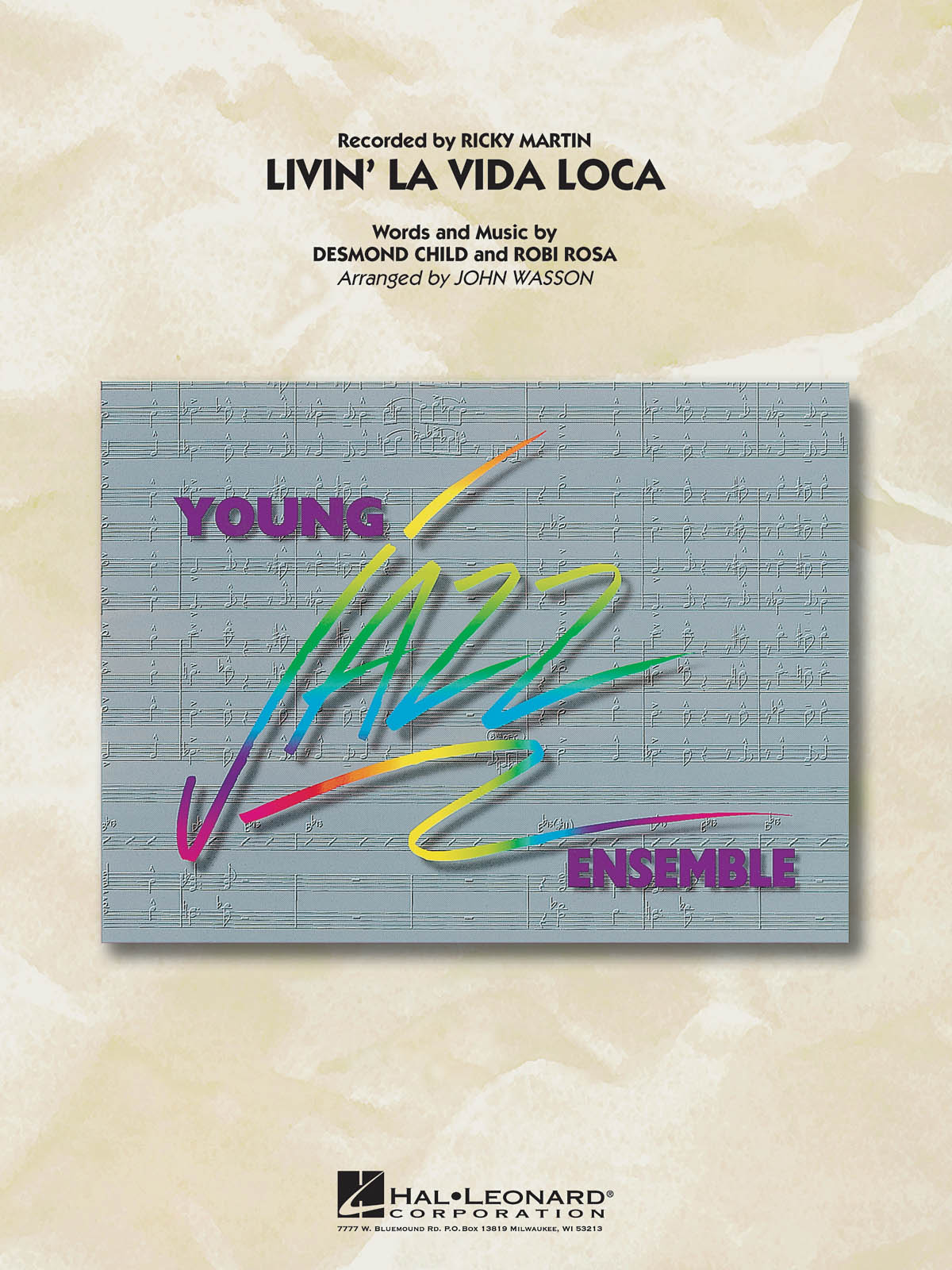 Desmond Child: Livin La Vida Loca: Jazz Ensemble: Score