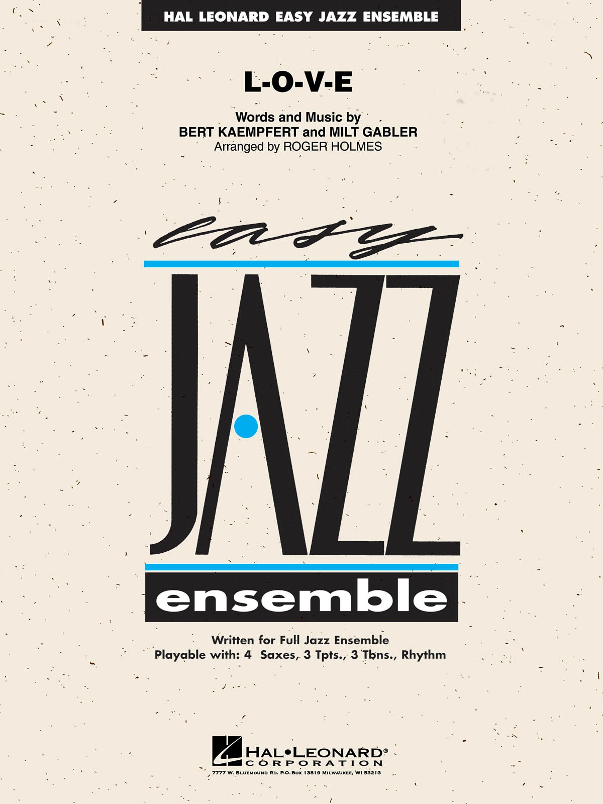 Bert Kaempfert Milt Gabler: L-O-V-E: Jazz Ensemble: Score & Parts