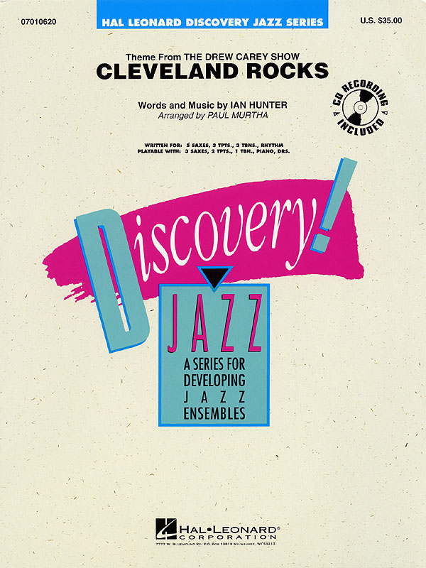 Ian Hunter: Cleveland Rocks: Jazz Ensemble: Score  Parts & CD