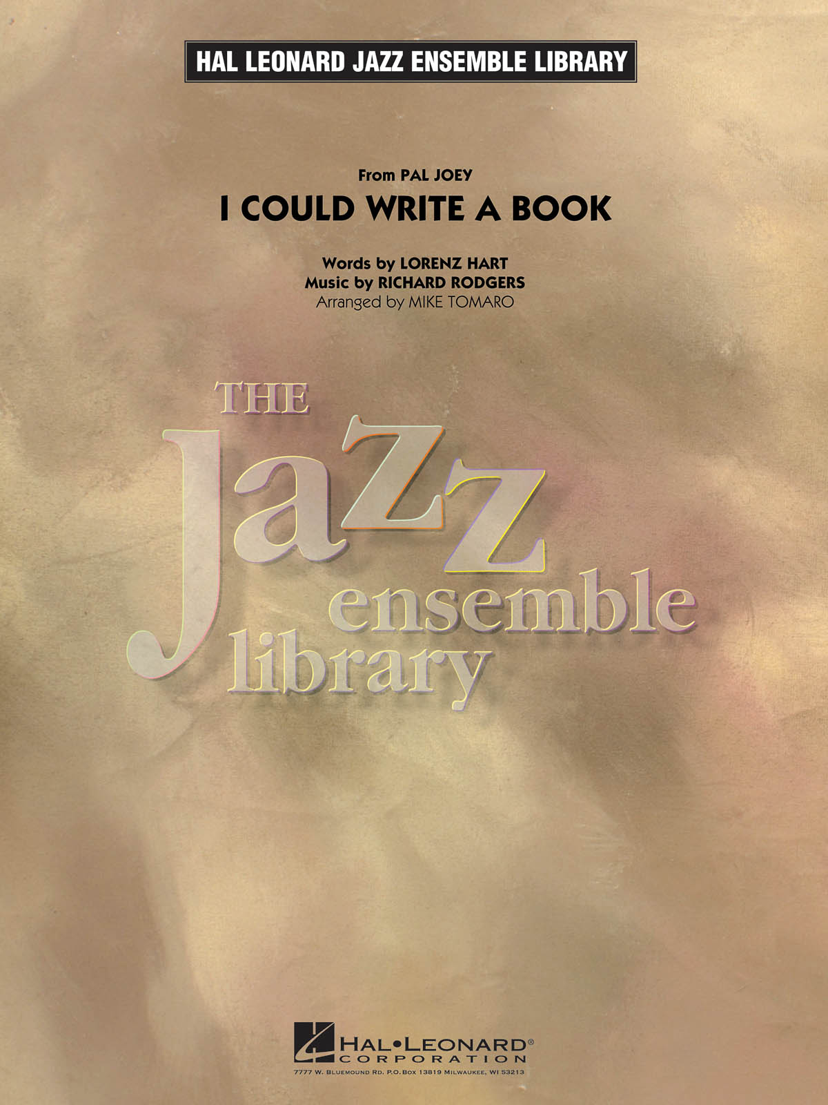 Lorenz Hart: I Could Write A Book: Jazz Ensemble: Score