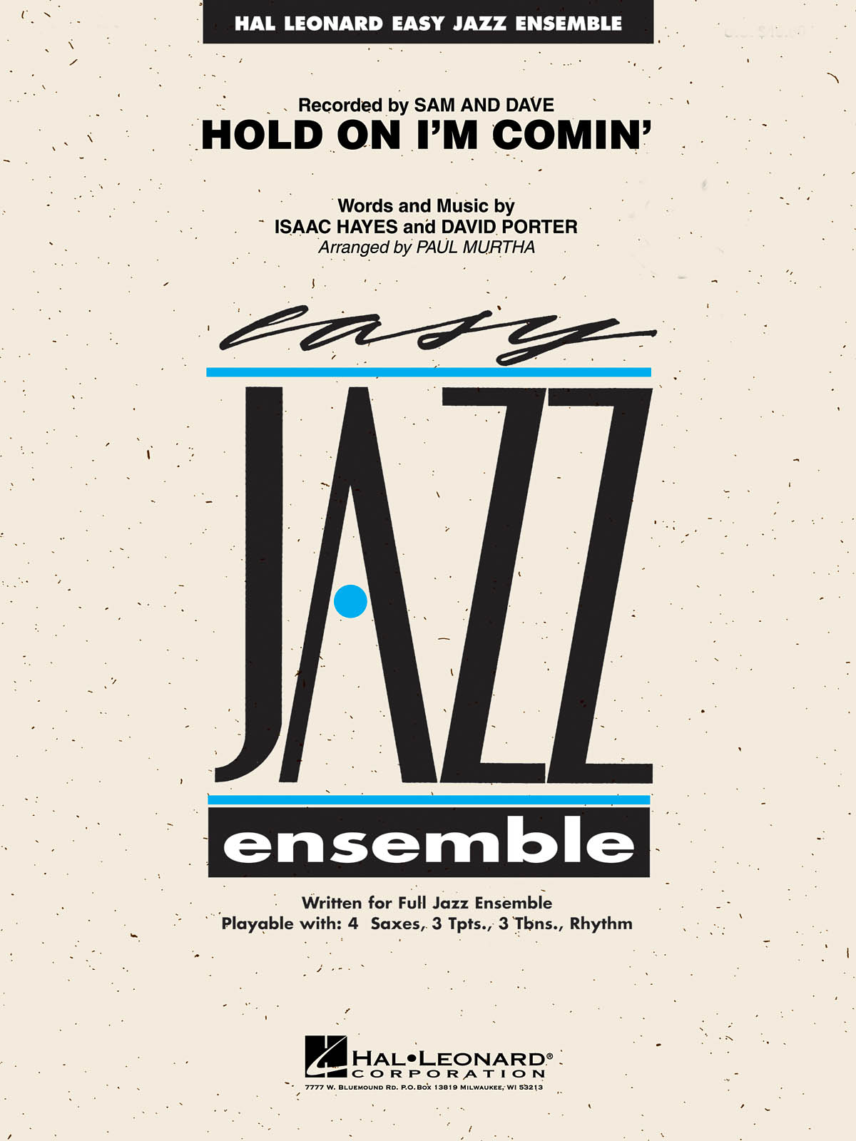 David Porter: Hold On I'M Coming: Jazz Ensemble: Score