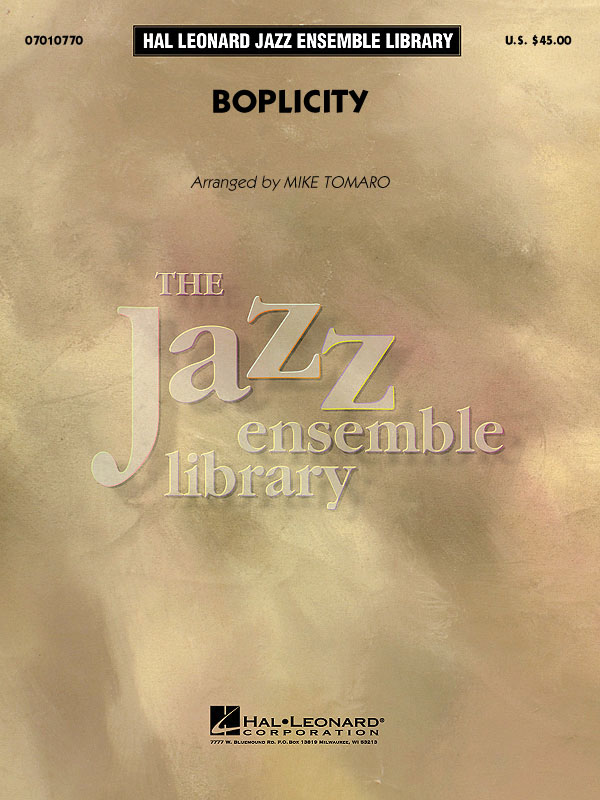 Gil Evans: Boplicity: Jazz Ensemble: Score & Parts