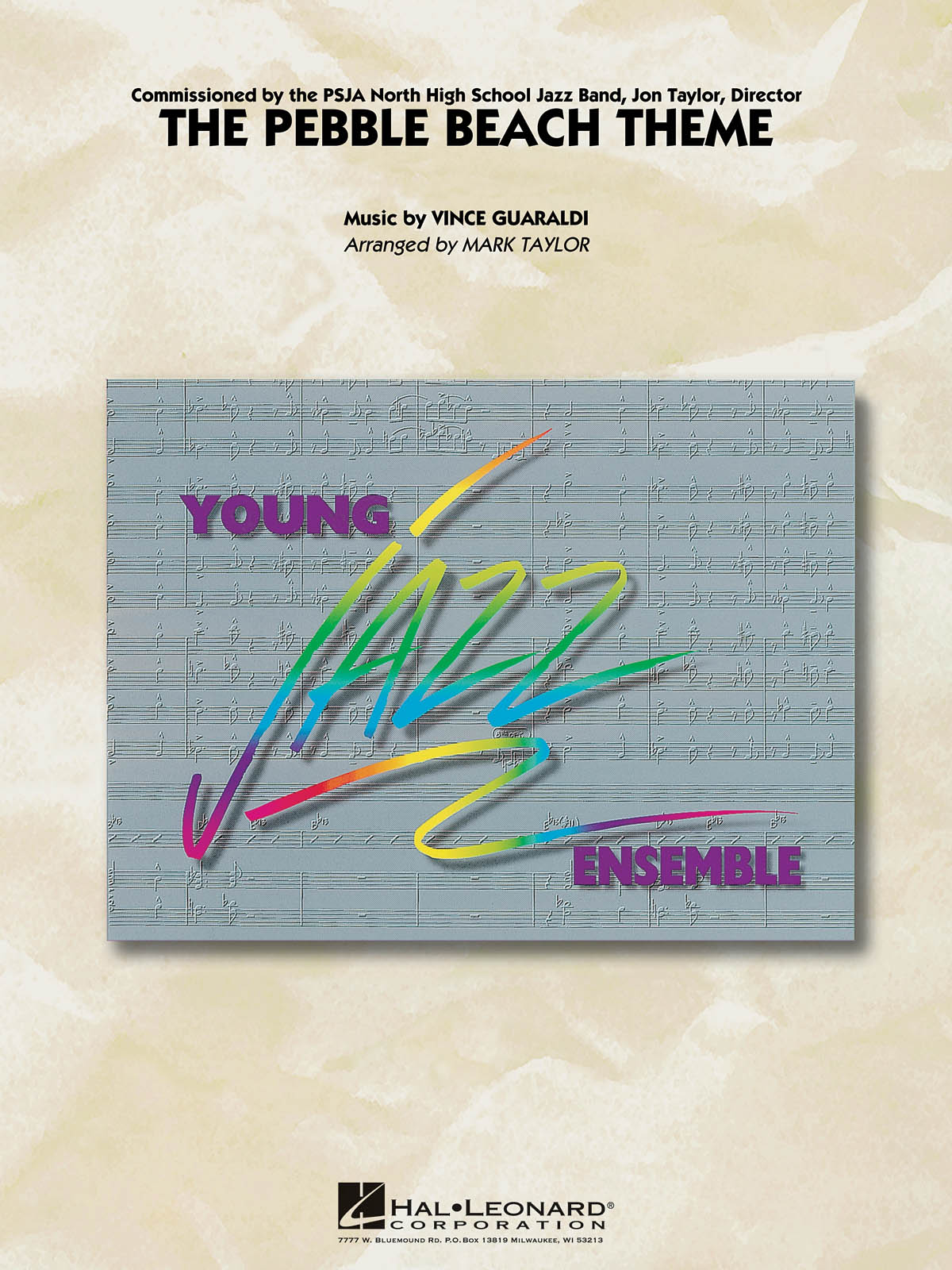 Vince Guaraldi: The Pebble Beach Theme: Jazz Ensemble: Score