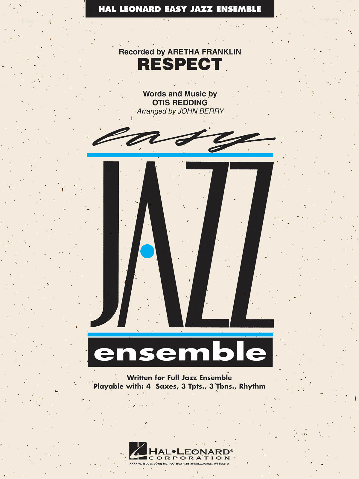 Aretha Franklin: Respect: Jazz Ensemble: Score  Parts & Audio