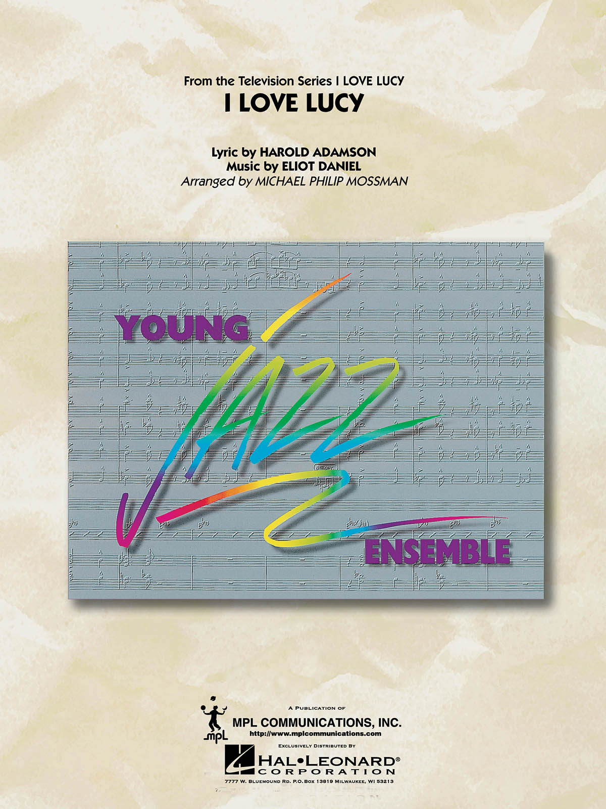 Eliot Daniel: I Love Lucy: Jazz Ensemble: Score