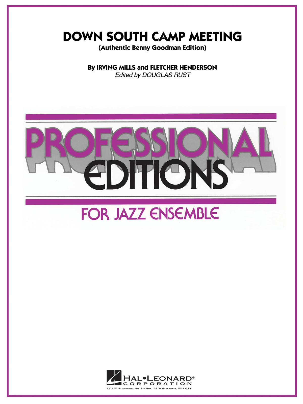 Benny Goodman: Down South Camp Meetin': Jazz Ensemble: Score & Parts