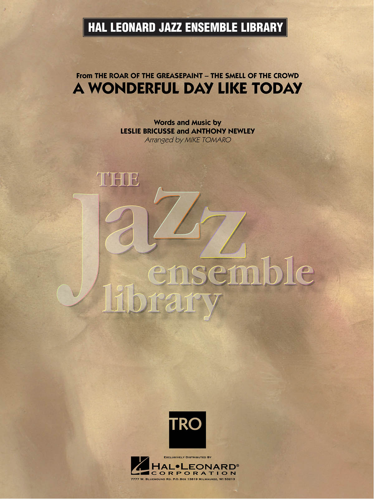 Anthony Newley Leslie Bricusse: A Wonderful Day Like Today: Jazz Ensemble: Score