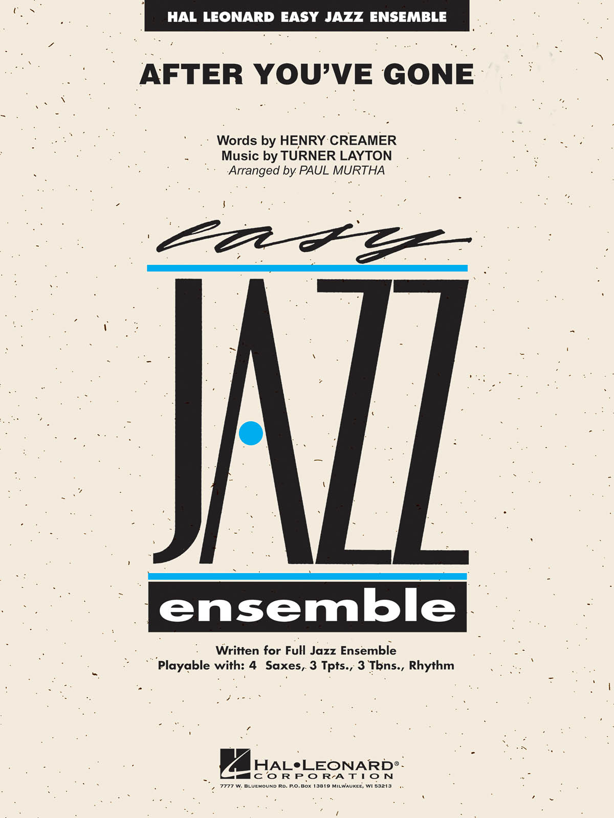 Henry Creamer: After You've Gone: Jazz Ensemble: Score