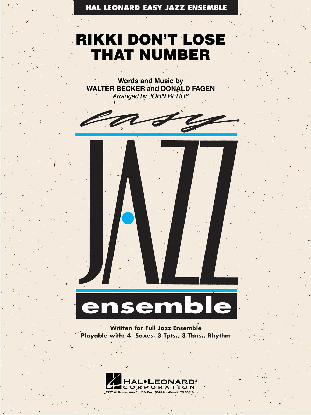 Donald Fagen Walter Becker: Rikki Don't Lose That Number: Jazz Ensemble: Score