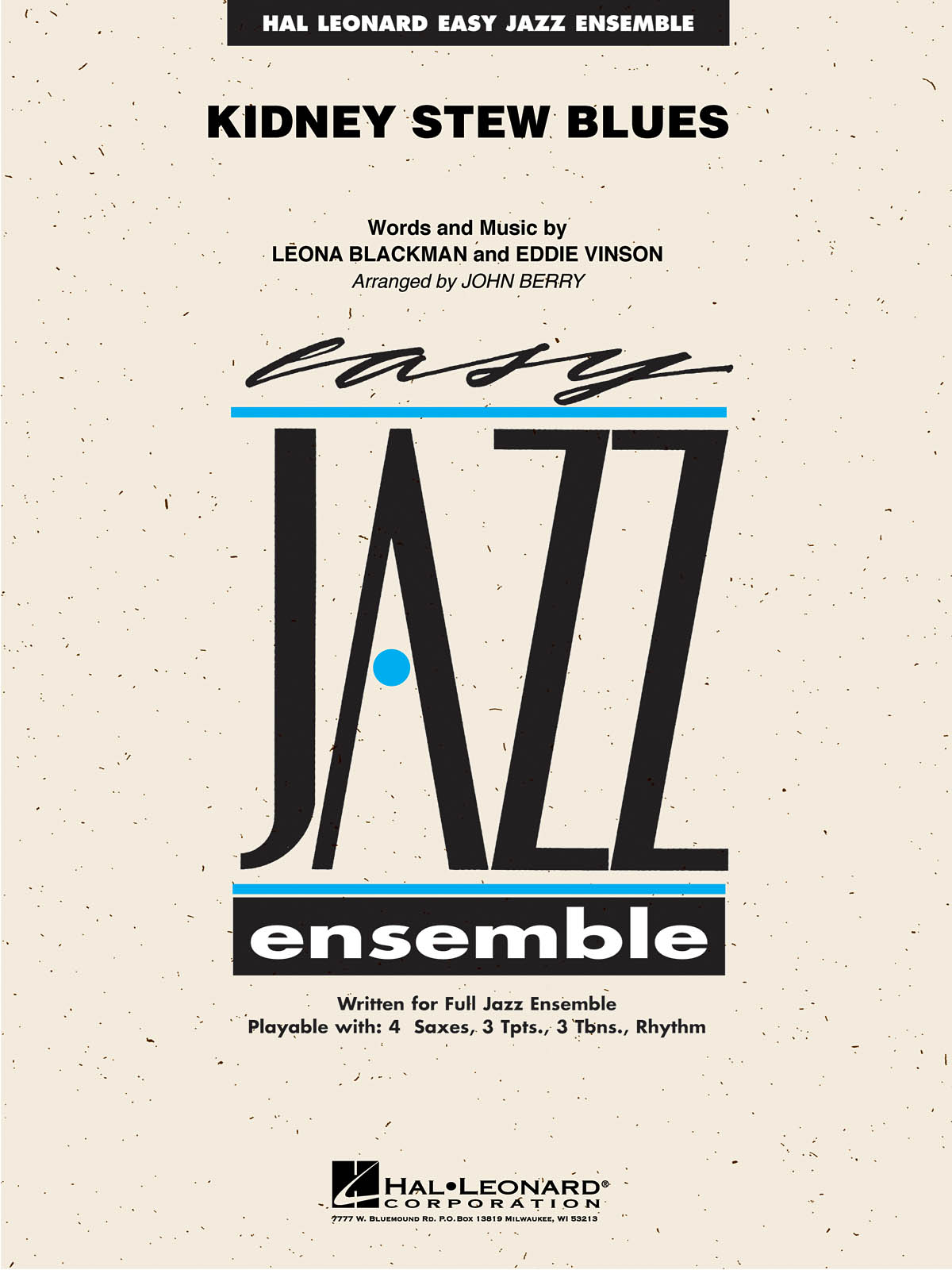 Eddie Vinson: Kidney Stew Blues: Jazz Ensemble: Score