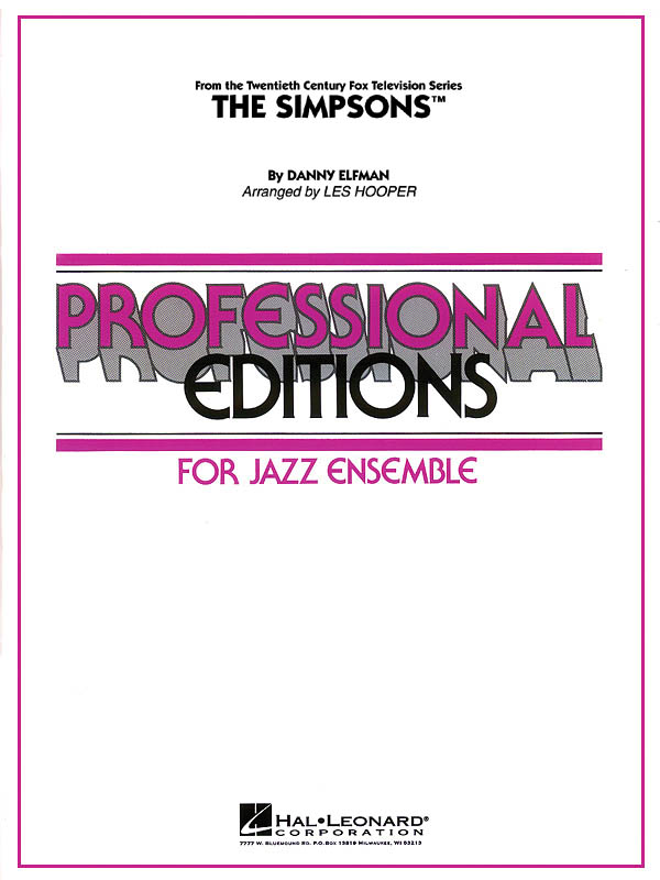 Danny Elfman: The Simpsons: Jazz Ensemble: Score & Parts