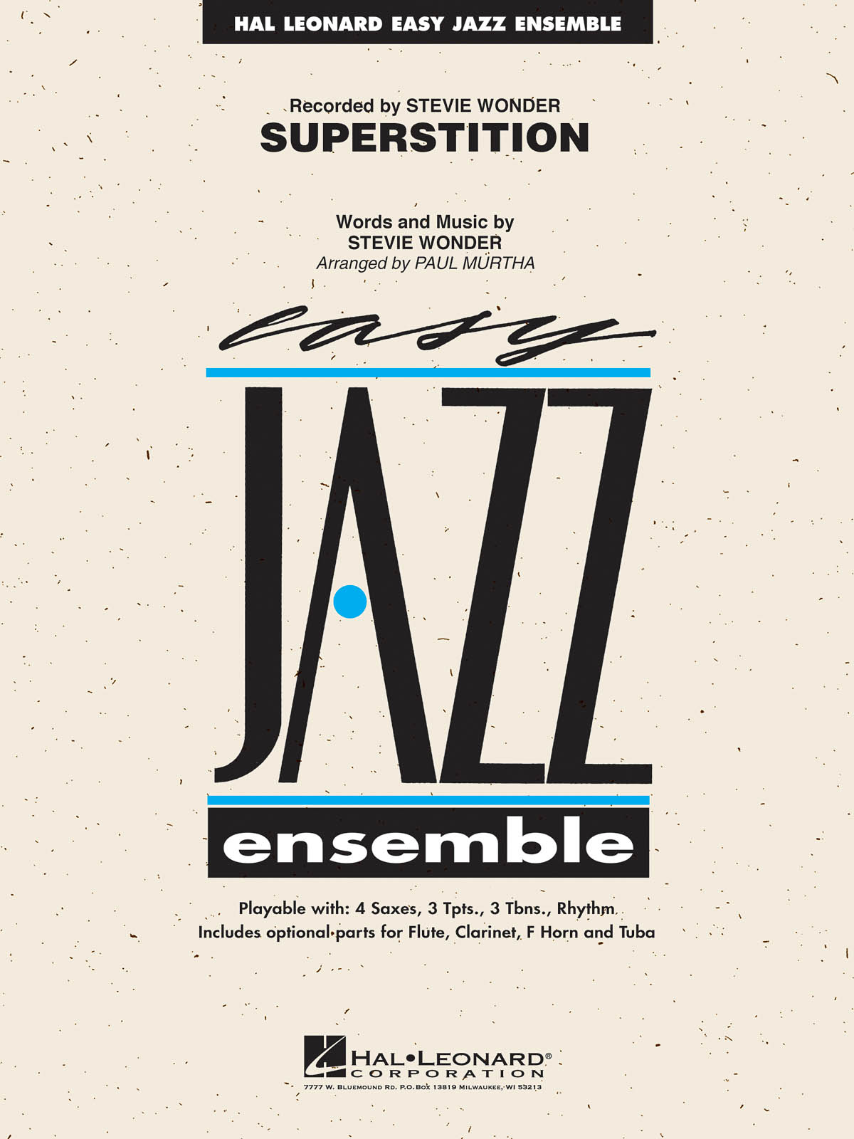 Stevie Wonder: Superstition: Jazz Ensemble: Score and Parts