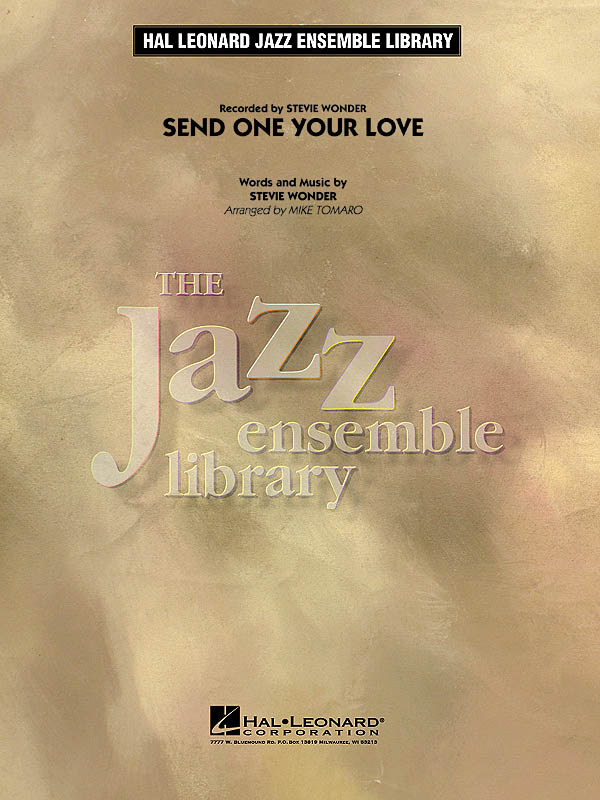 Stevie Wonder: Send One Your Love: Jazz Ensemble: Score & Parts