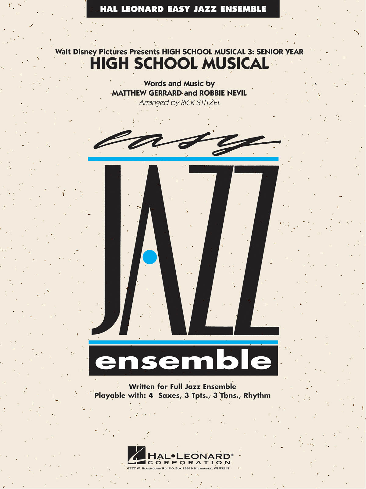 Matthew Gerrard: High School Musical 3: Senior Year: Jazz Ensemble: Score