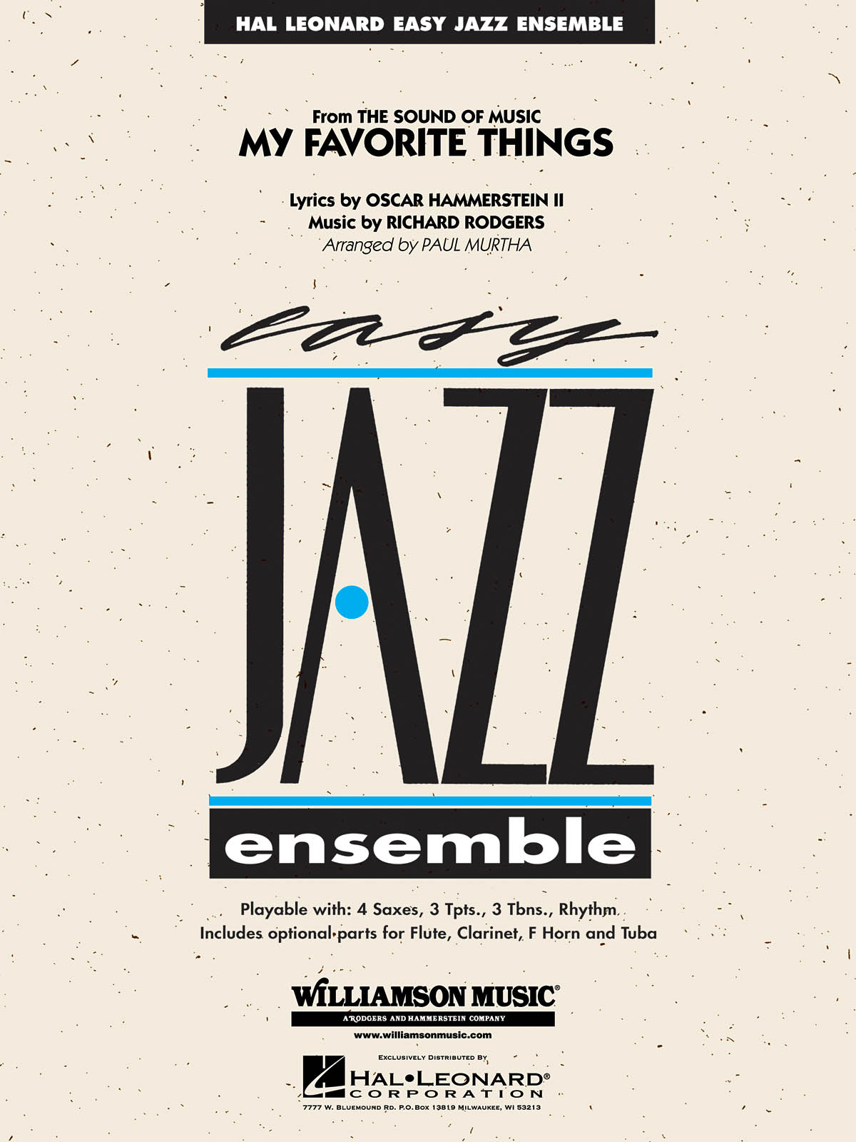Oscar Hammerstein II Richard Rodgers: My Favorite Things: Jazz Ensemble: Score