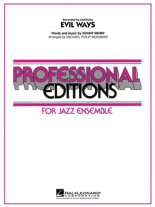 Sonny Henry: Evil Ways: Jazz Ensemble: Score & Parts