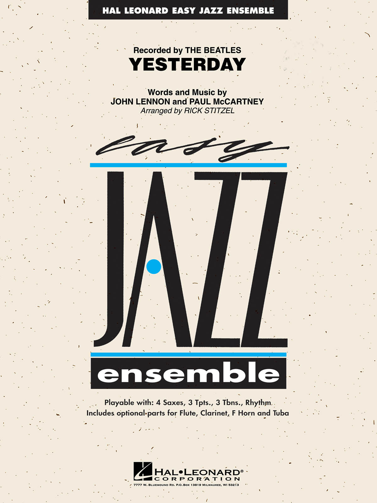 John Lennon Paul McCartney: Yesterday: Jazz Ensemble: Score & Parts