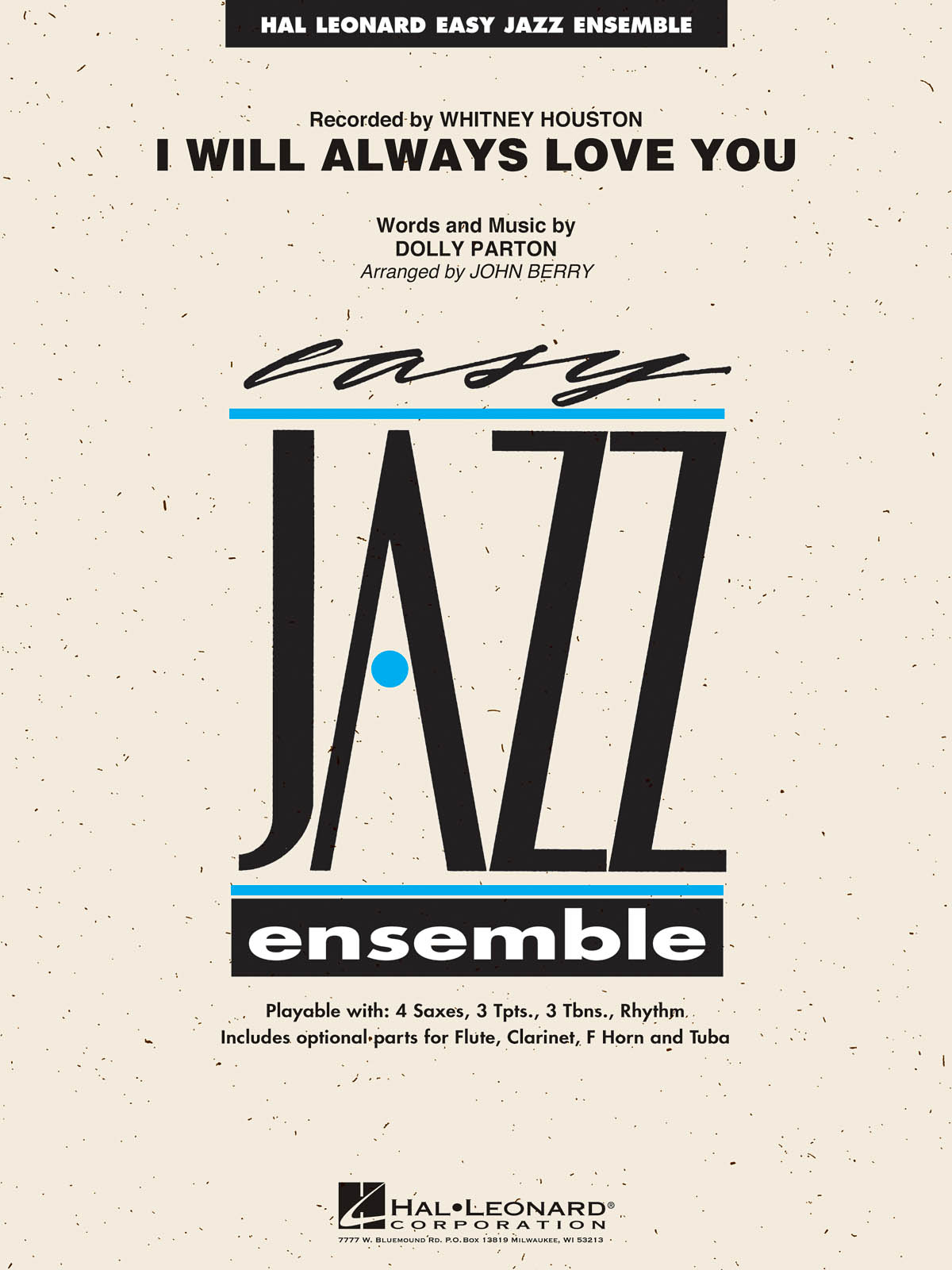 Dolly Parton: I Will Always Love You: Jazz Ensemble: Score
