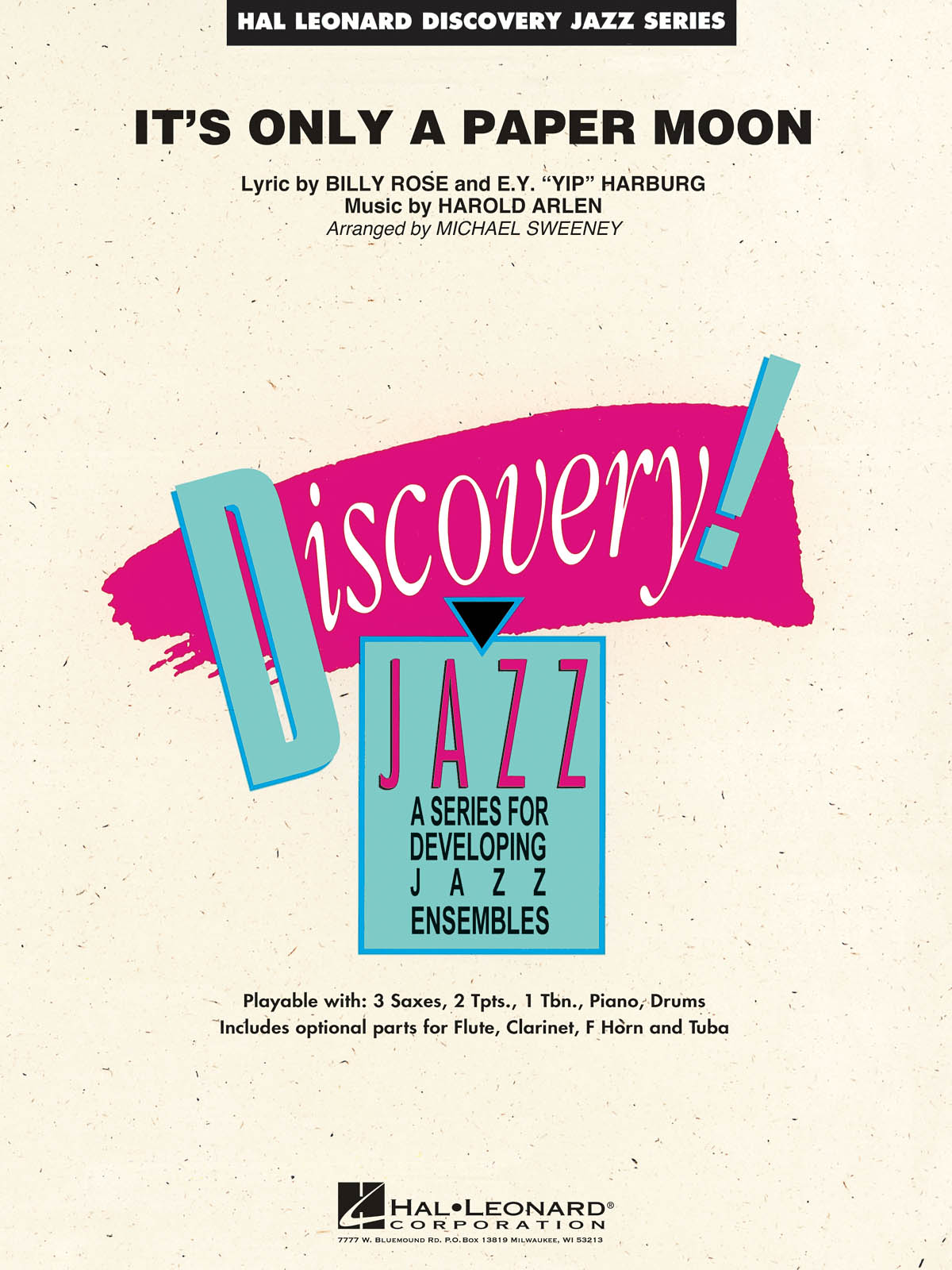 Billy Rose Harold Arlen Yip Harburg: It's Only a Paper Moon: Jazz Ensemble: