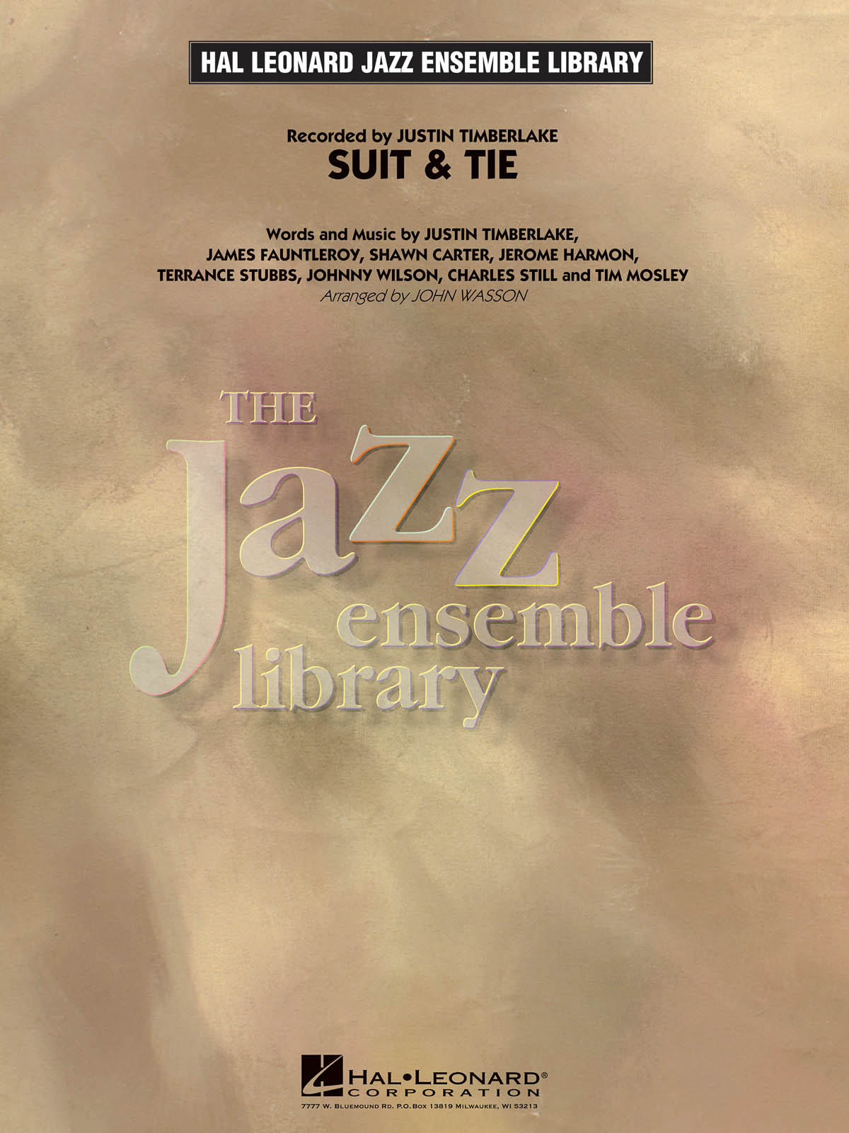 Justin Timberlake: Suit & Tie: Jazz Ensemble: Score & Parts