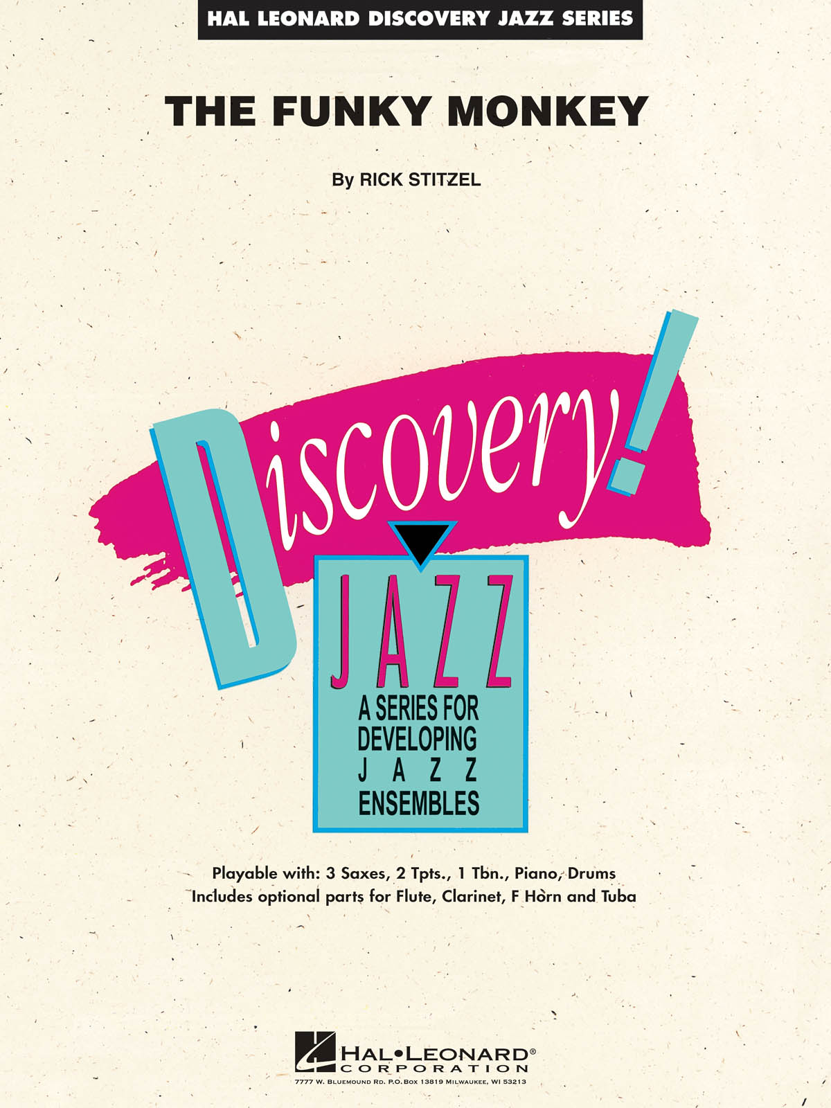Rick Stitzel: The Funky Monkey: Jazz Ensemble: Score & Parts