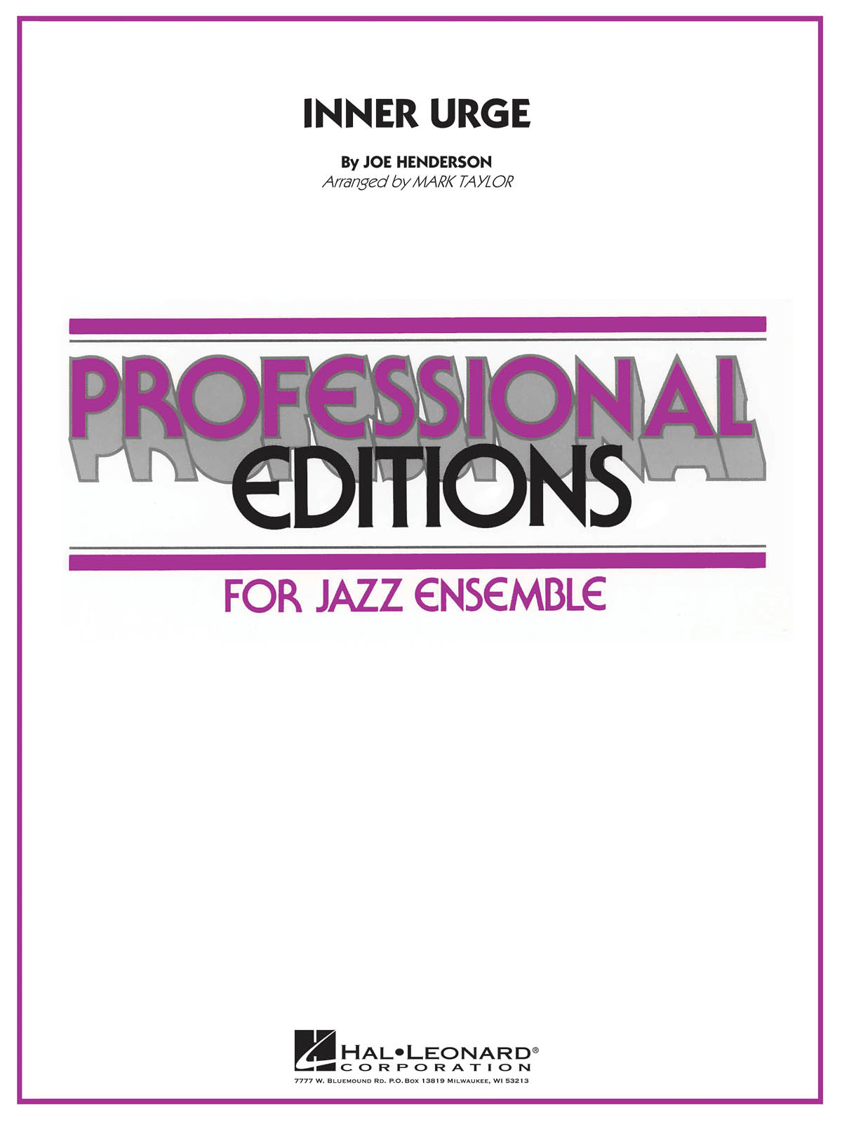Joe Henderson: Inner Urge: Jazz Ensemble: Score & Parts