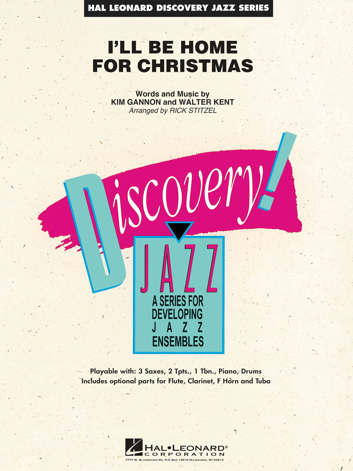 Kim Gannon Walter Kent: I'll Be Home for Christmas: Jazz Ensemble: Score & Parts