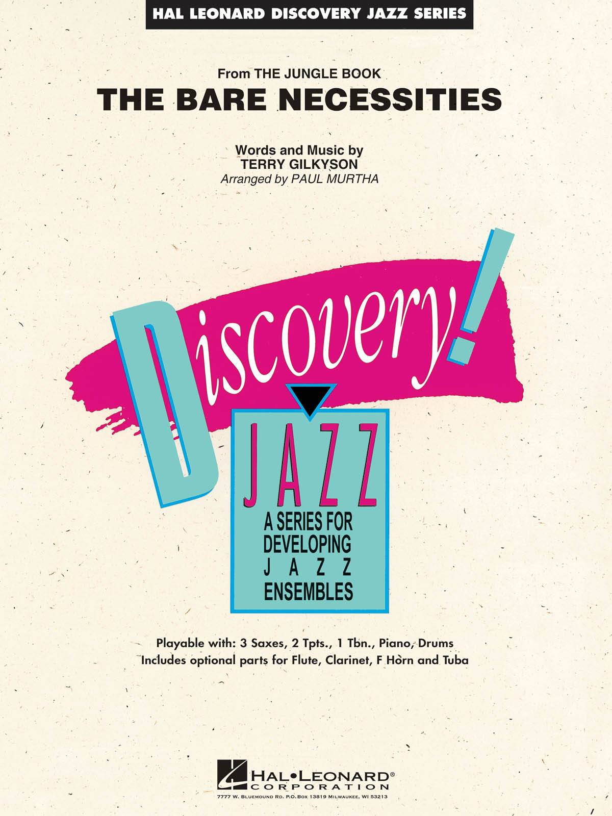 Terry Gilkyson: The Bare Necessities [from The Jungle Book]: Jazz Ensemble: Book