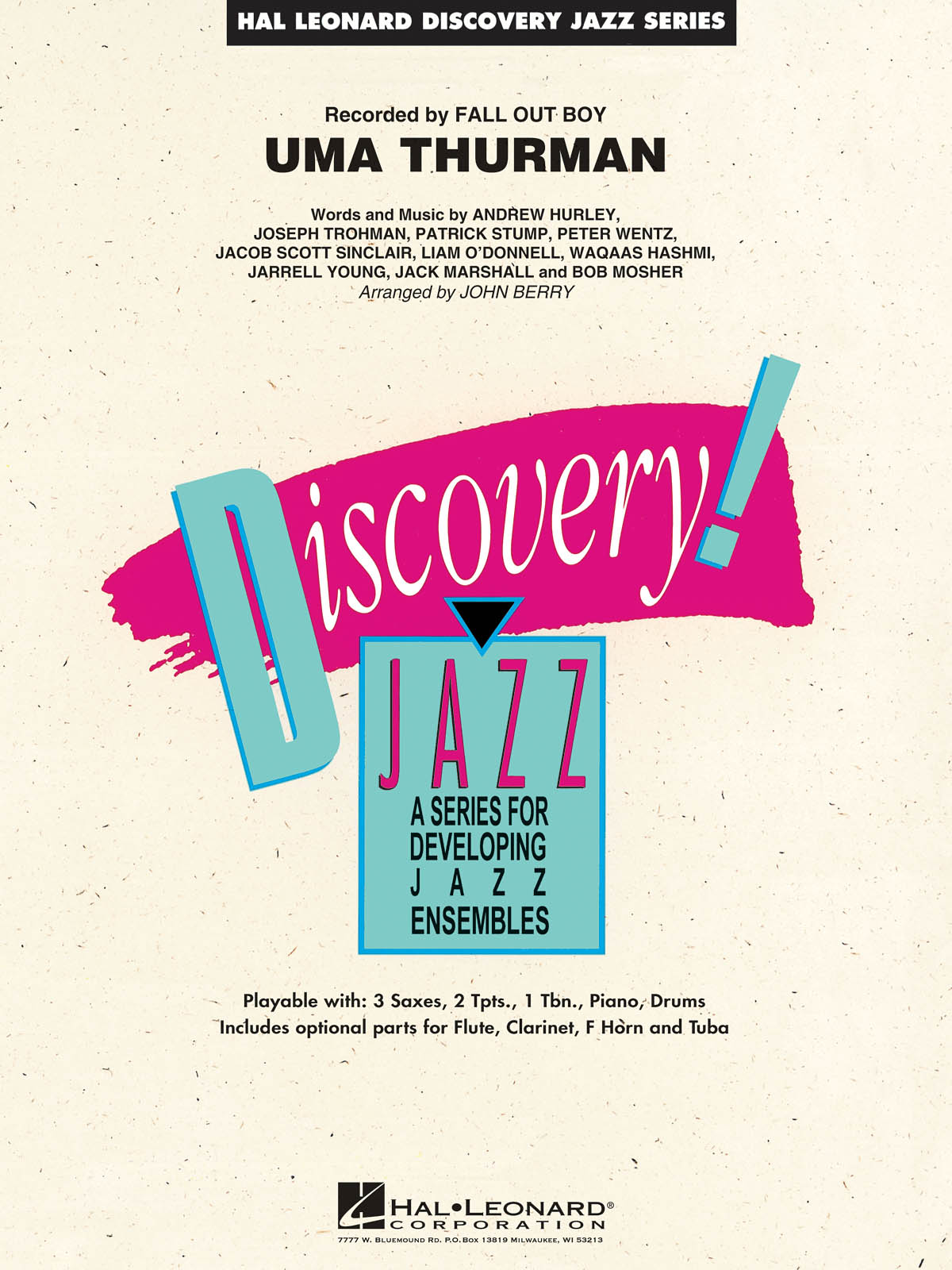 Uma Thurman: Jazz Ensemble: Score  Parts & Audio