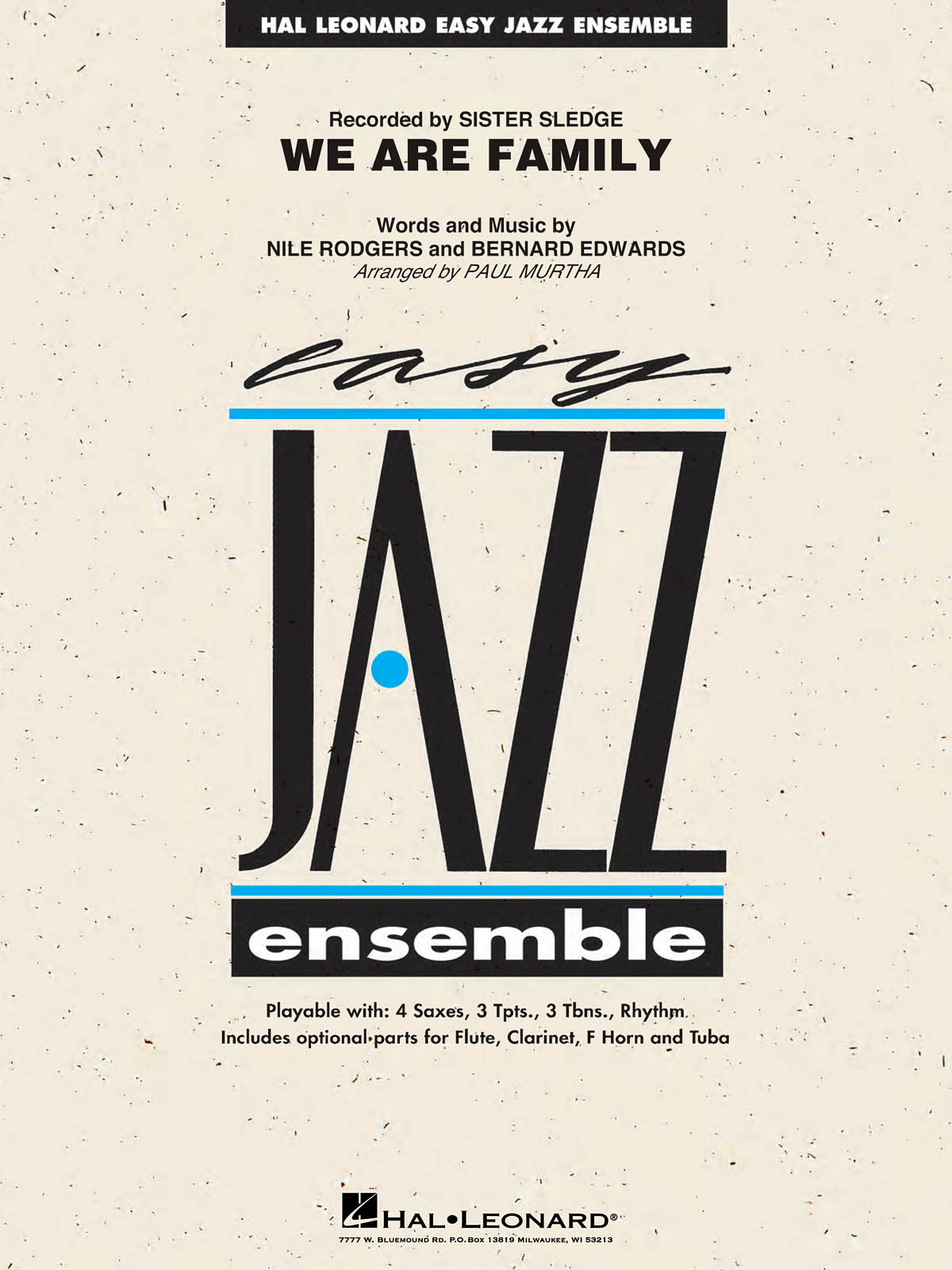 We Are Family: Jazz Ensemble: Score and Parts