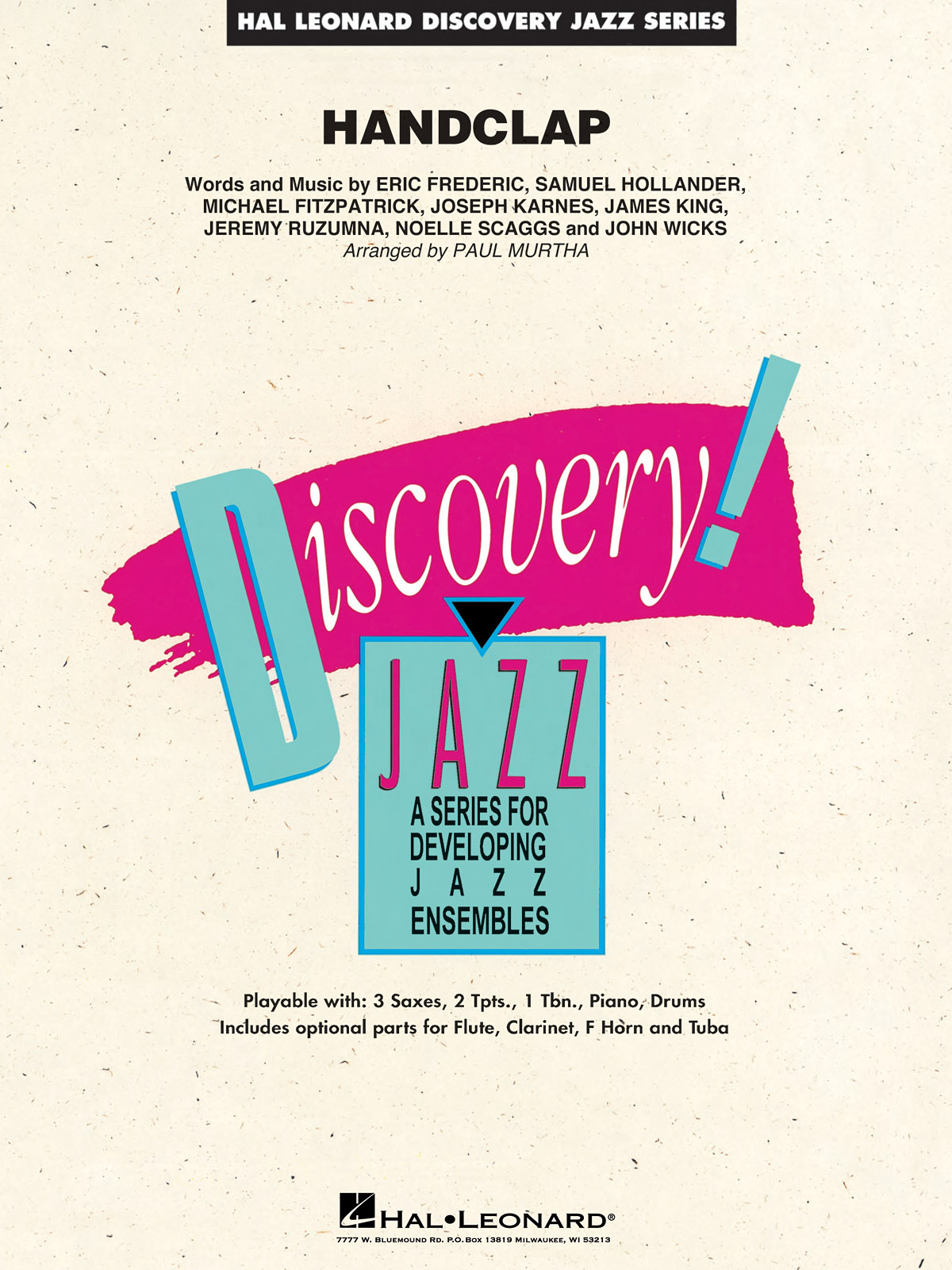 Paul Murtha: HandClap: Jazz Ensemble: Score & Parts