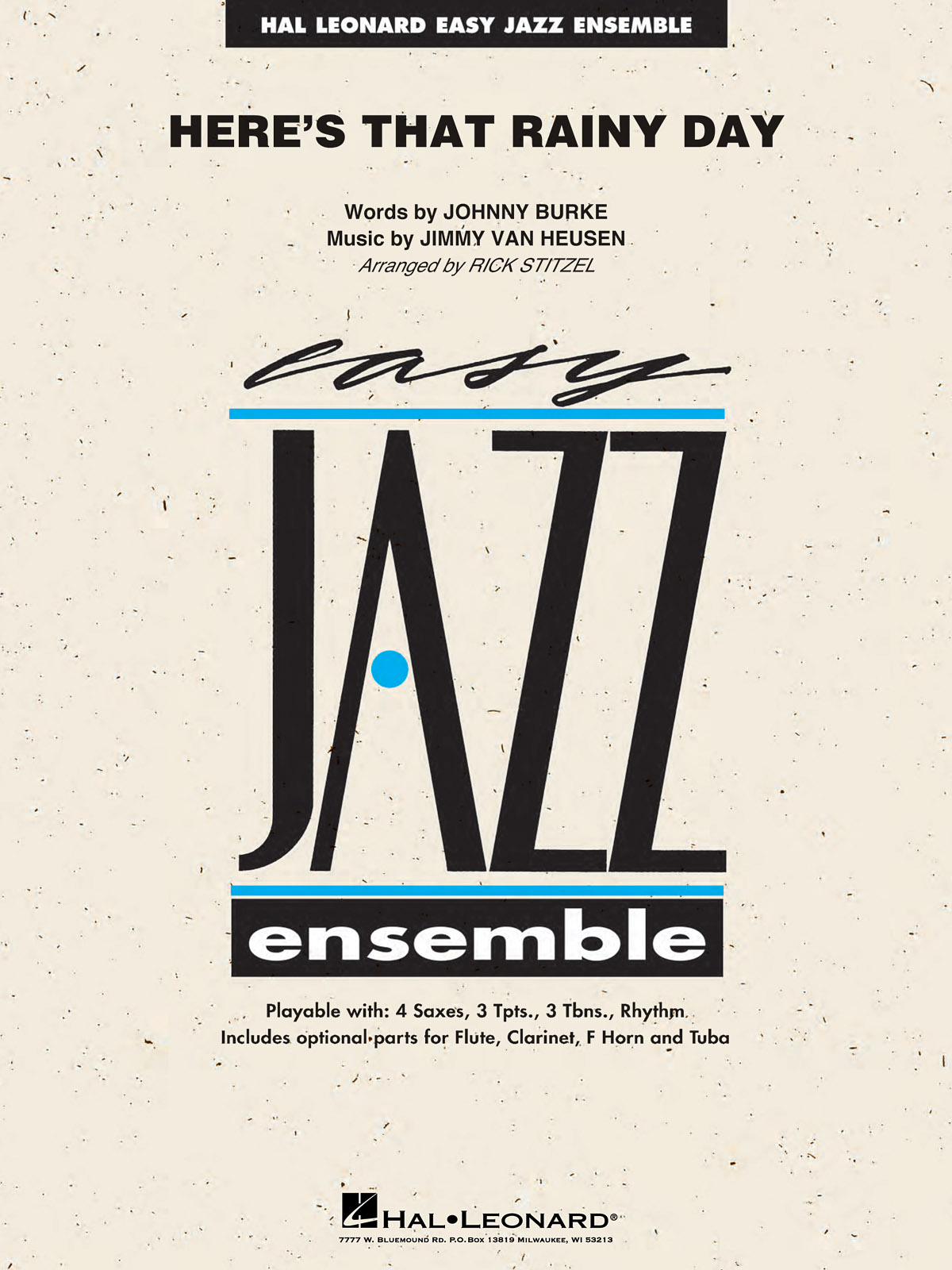 Jimmy Van Heusen: Here's That Rainy Day: Jazz Ensemble: Score
