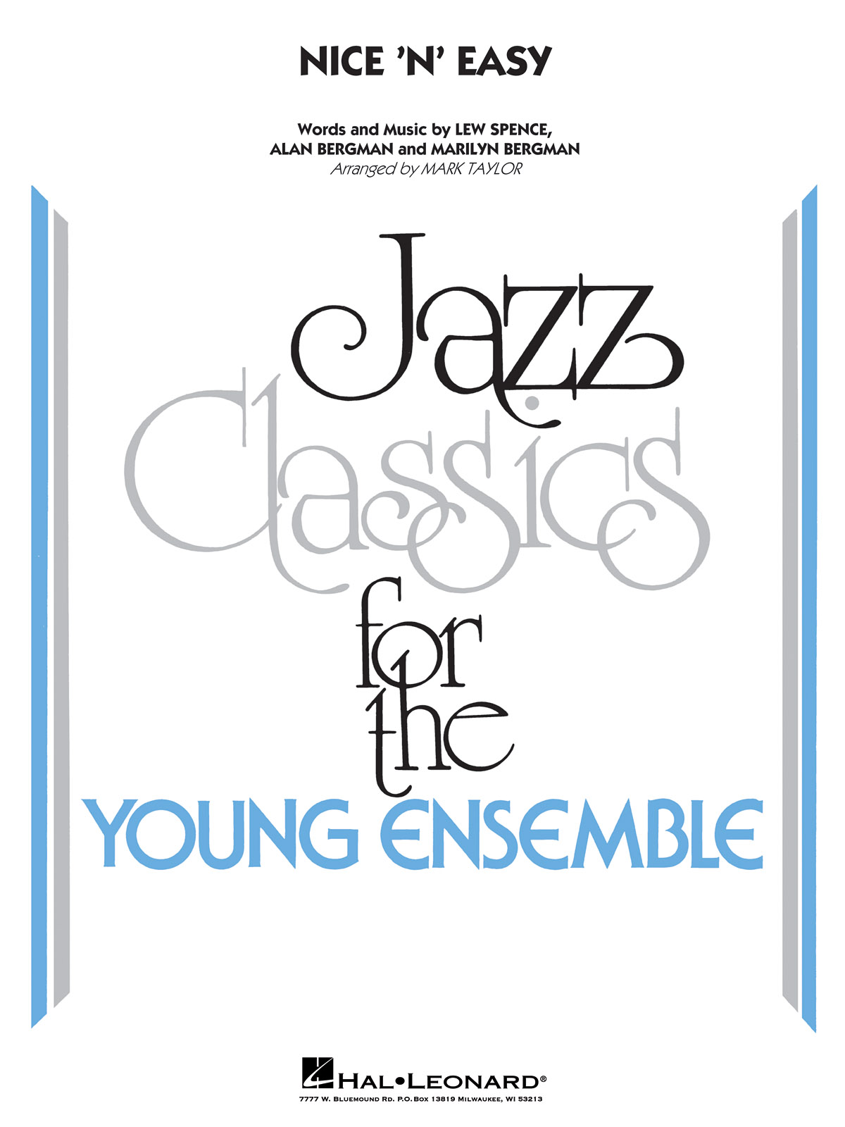 Lew Spence Alan Bergman Marilyn Bergman: Nice 'n' Easy: Jazz Ensemble: Score &