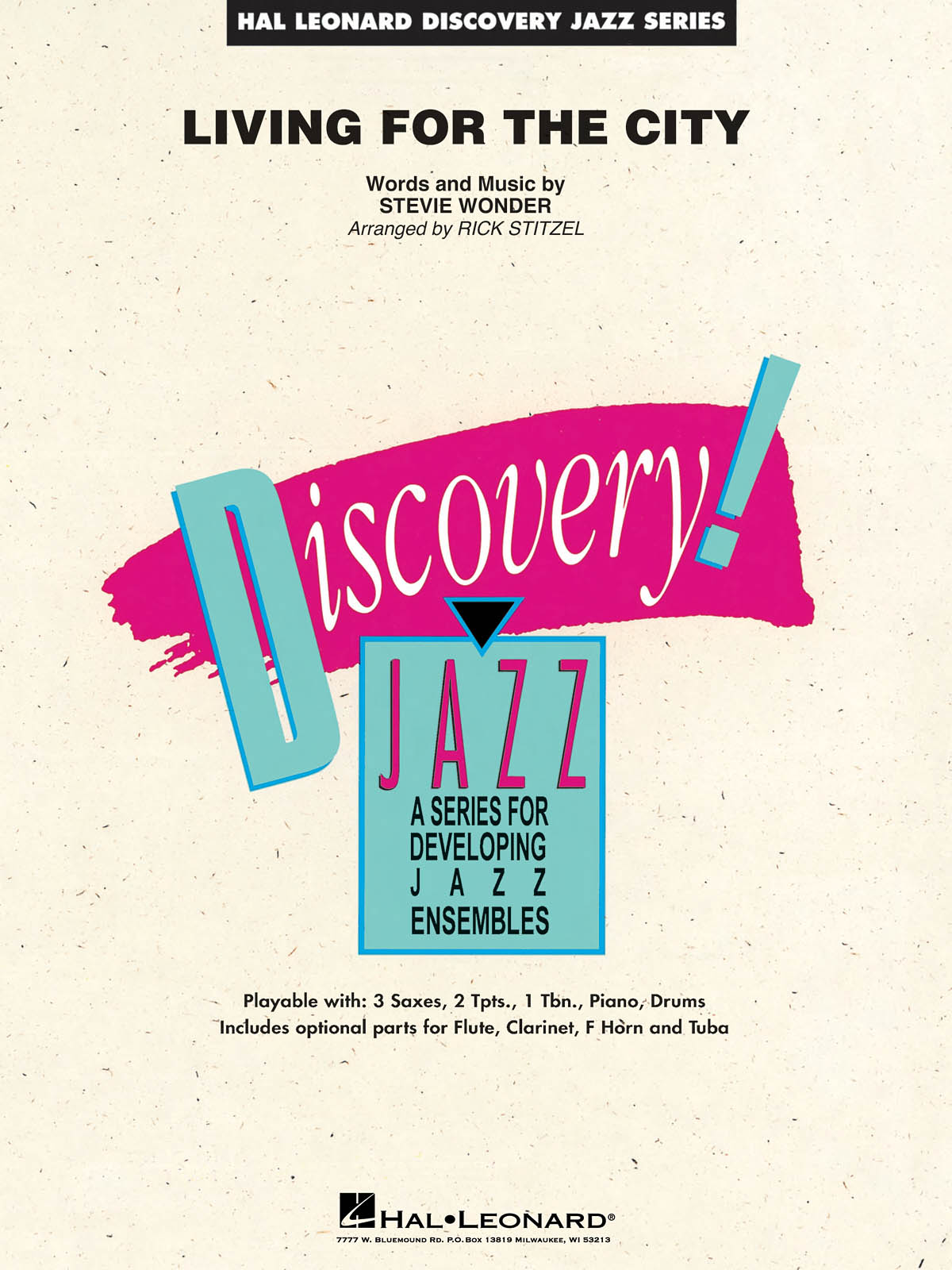 Stevie Wonder: Living for the City: Jazz Ensemble: Score & Parts