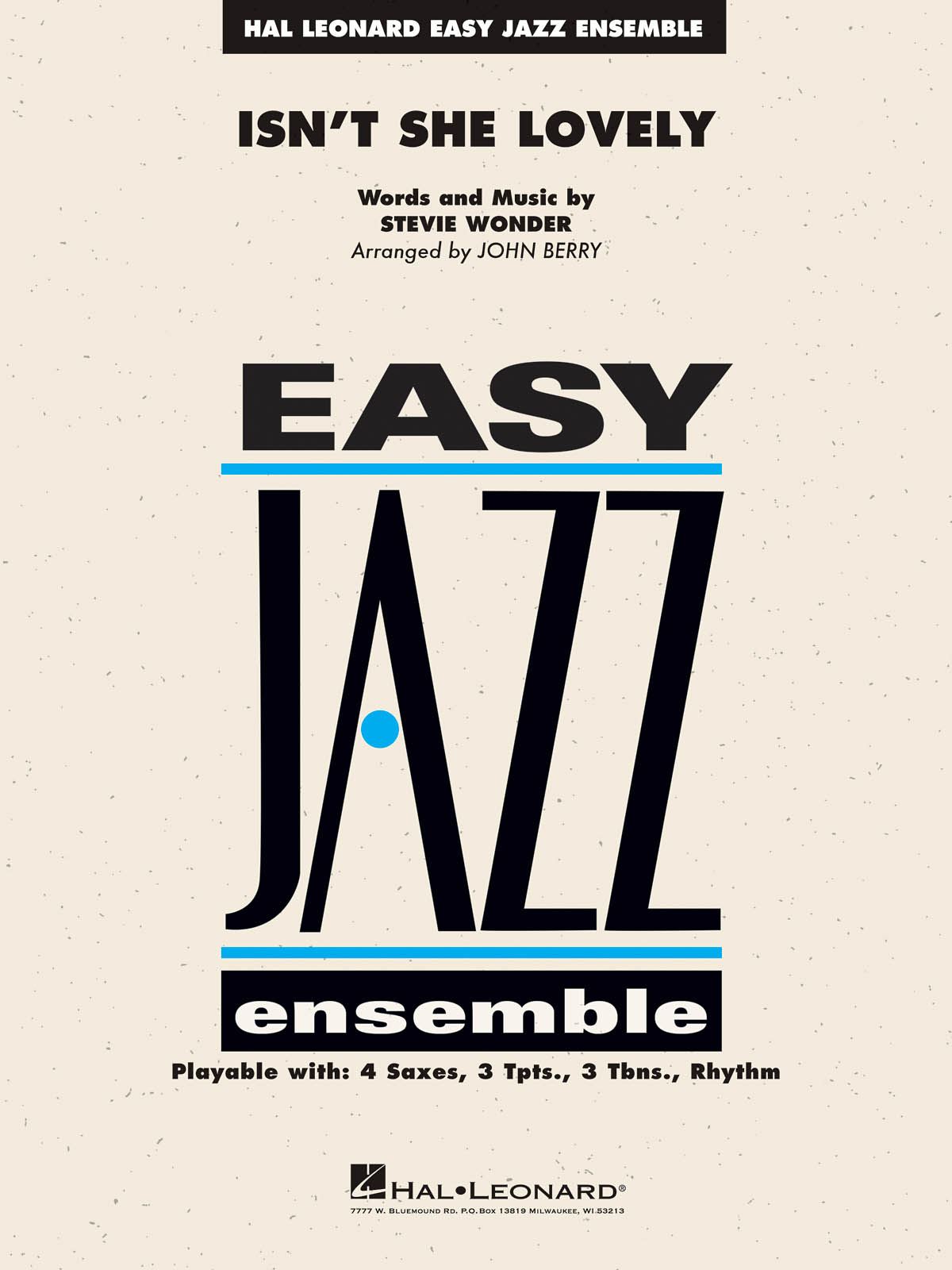 Stevie Wonder: Isn't She Lovely: Jazz Ensemble: Score & Parts