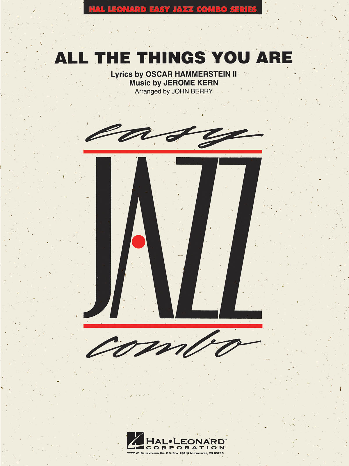 Jerome Kern: All The Things You Are: Jazz Ensemble: Score & Parts