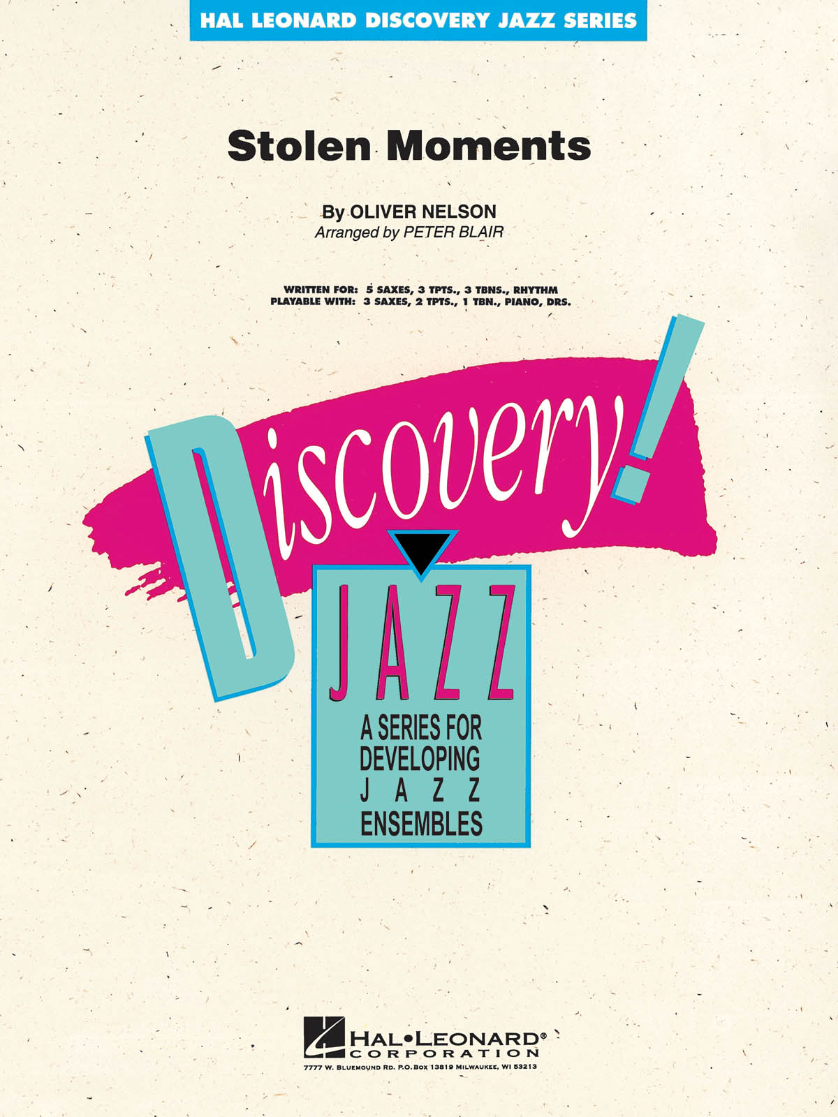 Oliver Nelson: Stolen Moments: Jazz Ensemble: Score  Parts & CD