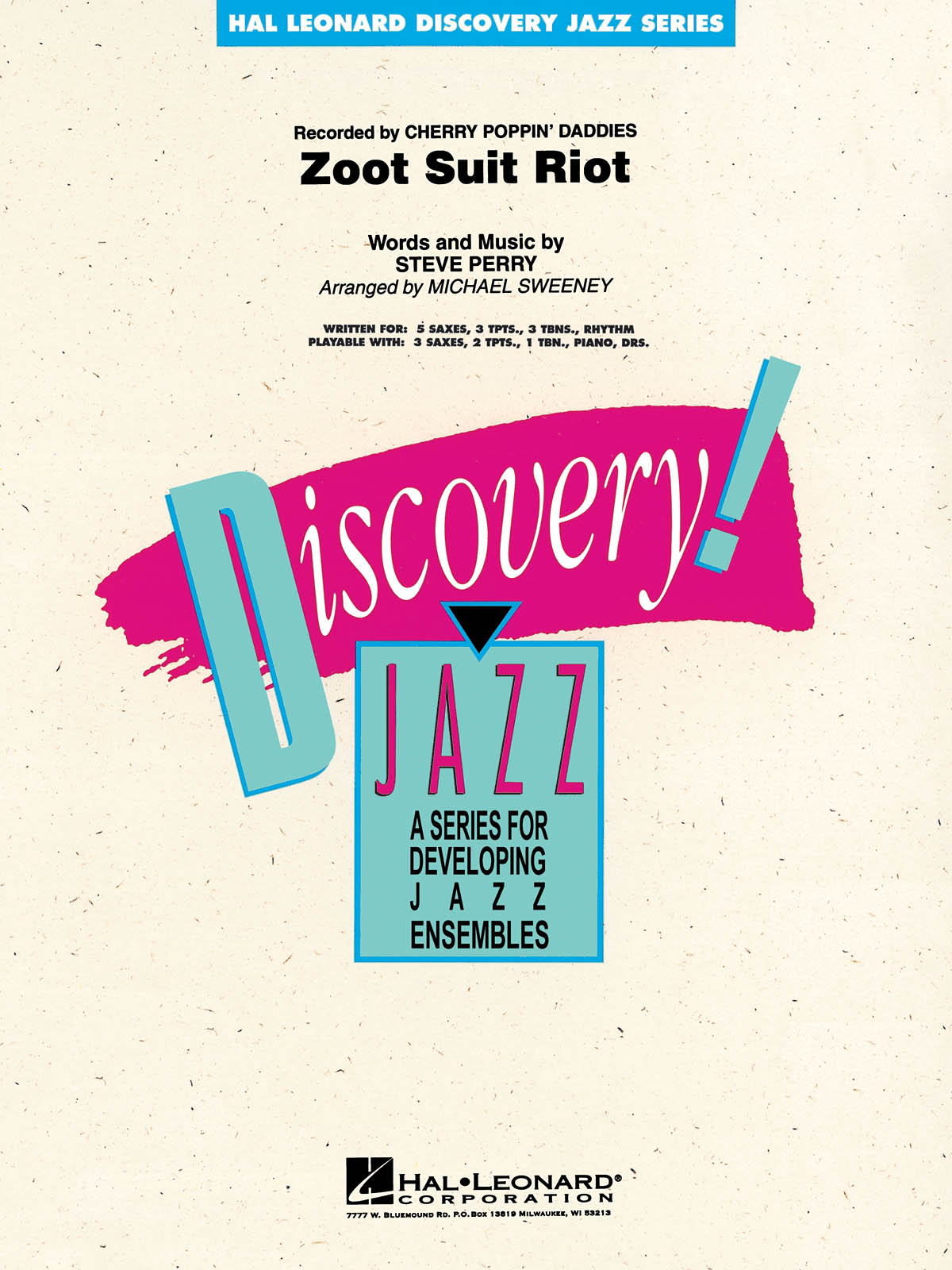Steve Perry: Zoot Suit Riot: Jazz Ensemble: Score  Parts & Audio