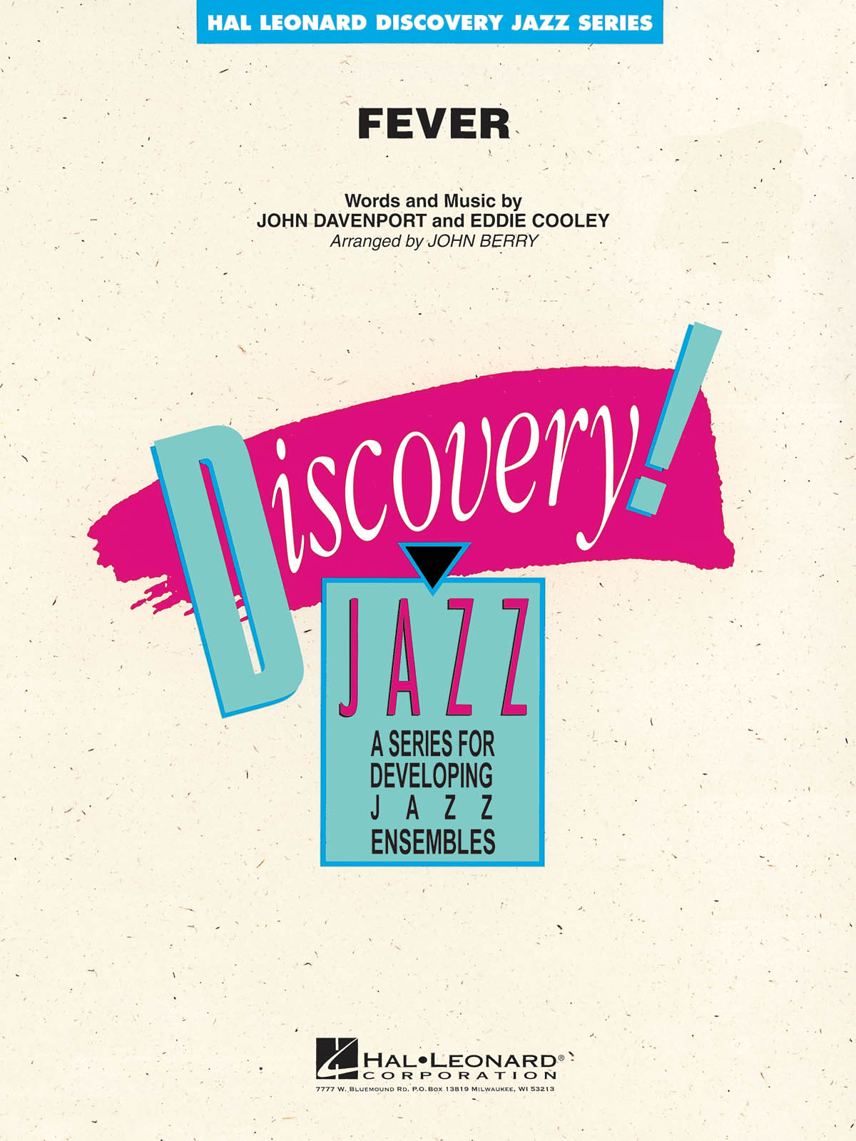 Eddie Cooley John Davenport: Fever: Jazz Ensemble: Score & Parts
