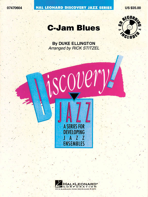 Duke Ellington: C-Jam Blues: Jazz Ensemble: Score  Parts & Audio