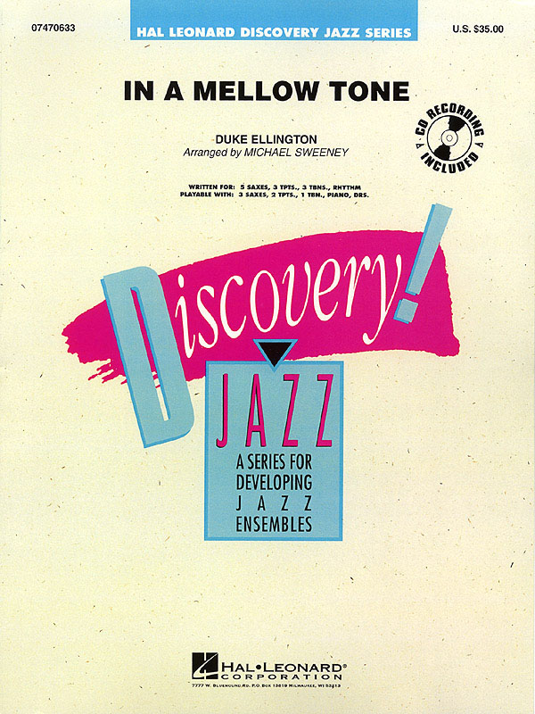 In A Mellow Tone: Jazz Ensemble: Score