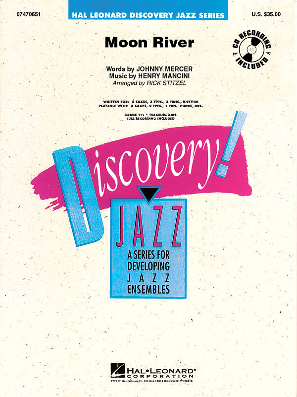 Moon River: Jazz Ensemble: Score  Parts & Audio