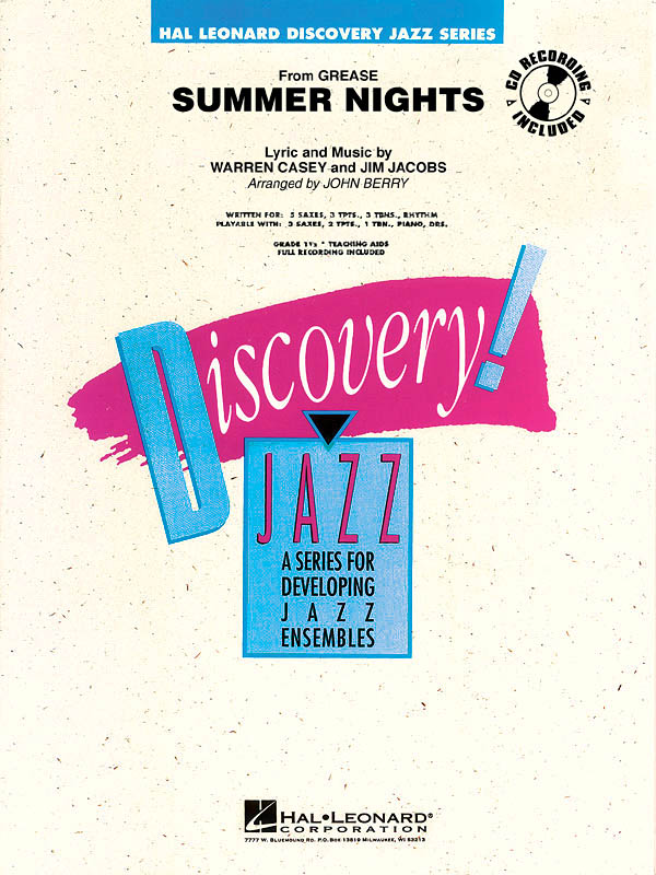 Jim Jacobs: Summer Nights (from Grease): Jazz Ensemble: Score