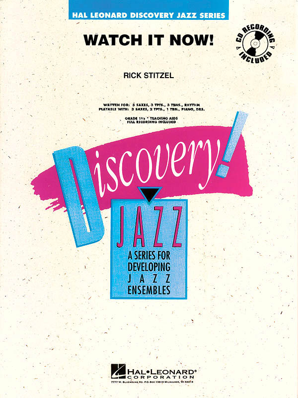 Rick Stitzel: Watch It Now!: Jazz Ensemble: Score & Parts