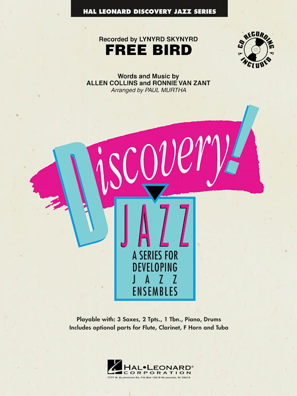 Allen Collins Ronnie Van Zant: Free Bird: Jazz Ensemble: Score  Parts & Audio