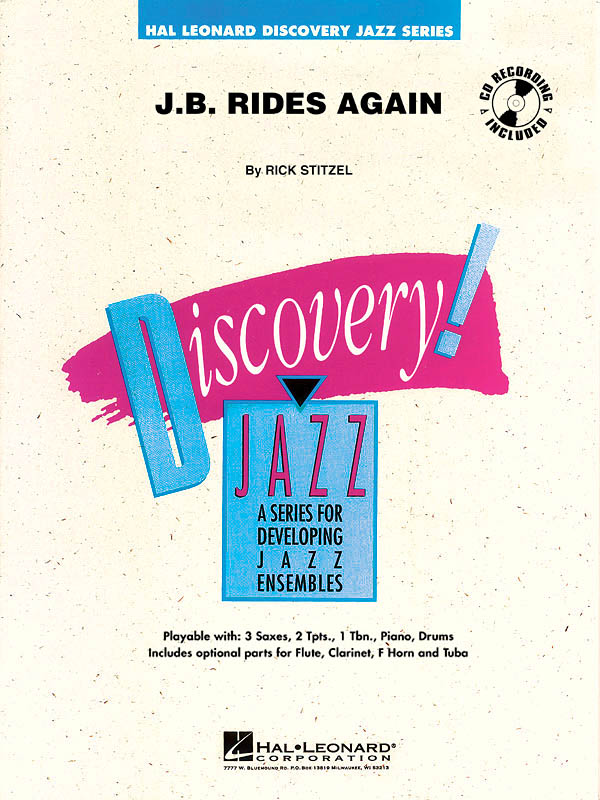 Rick Stitzel: J.B. Rides Again: Jazz Ensemble: Score & Parts