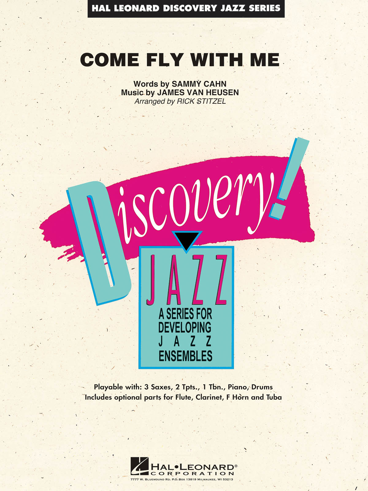 James Van Heusen Sammy Cahn: Come Fly with Me: Jazz Ensemble: Score  Parts &